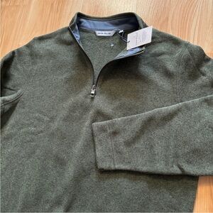 NEW- Peter Millar Crown Sweater Fleece
Quarter Zip Pullover- size Large